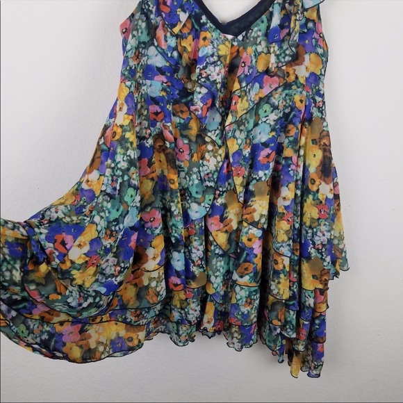 H&M Garden Collection Mini Ruffled Dress Size 8 - Picture 7 of 7